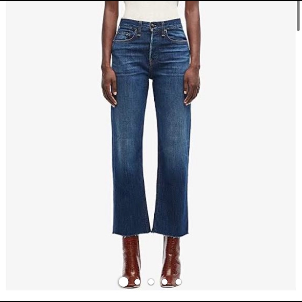 NWT rag & bone maya high risk ankle straight sz 27